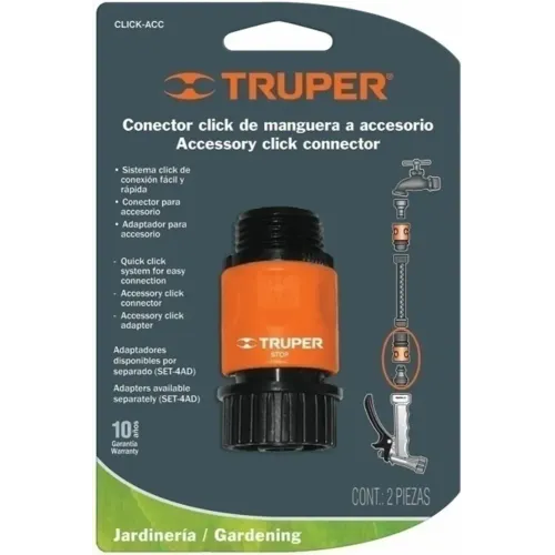 Адаптер TRUPER для шланга быстросъемный CLICK-ACC 12722