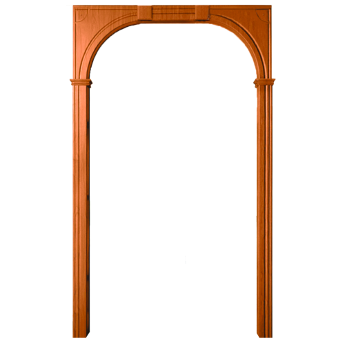 Арка Универсальная ПВХ (стандарт), мил. орех, 9005 Квадраты, 760*1300, 2300, 300 ВЕРОНА