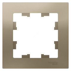 Рамка 1-пост AtlasDesign шампань SchE ATN000501