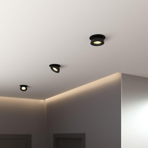 Свет. точ. ES 25080 LED 8W 4200К Pruno черный(*1)