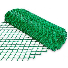 Сетка пластиковая 25*25 (1,2*20м) цвет зеленый, ромб ПРОДАЁТСЯ КРАТНО 5М!!