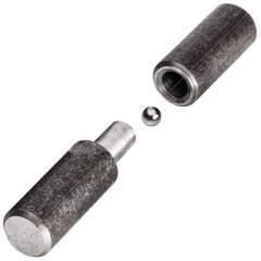 Петля гаражная с масленкой и шариком d25*120