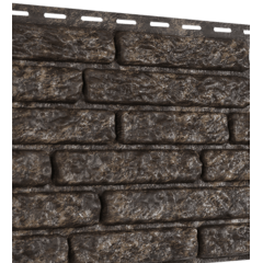 Фасадная панель Ю-ПЛАСТ Stone-House Кварцит коричневый (2,0*0,25/0,5 кв.м. в уп. 15шт.)