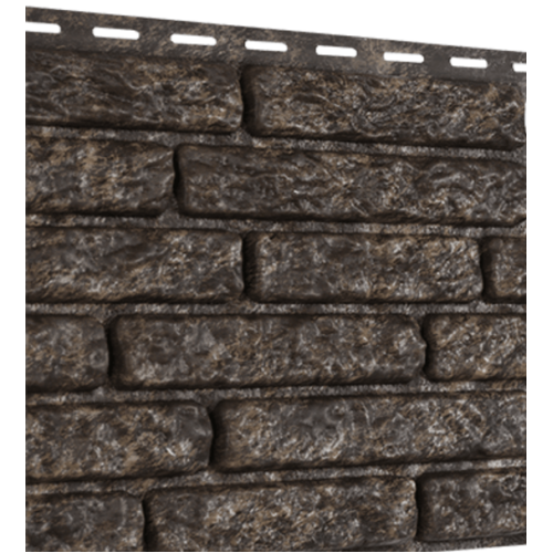 Фасадная панель Ю-ПЛАСТ Stone-House Кварцит коричневый (2,0*0,25/0,5 кв.м. в уп. 15шт.)