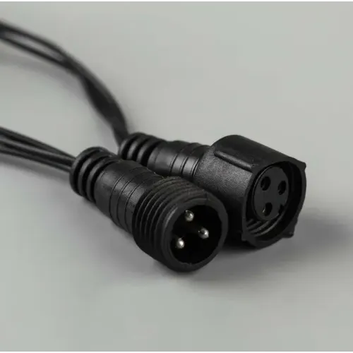 Гирлянда LUAZON LIGHTING Бахрома 3х0,6м темная нить, 160 LED свечение бело-синее с мерцанием (1080171)