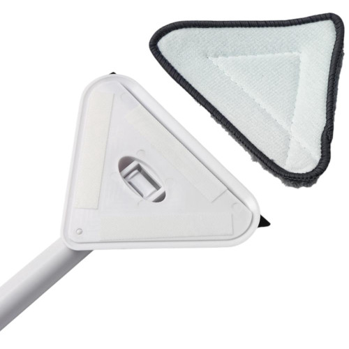 Окномойка с телескопической ручкой, в комплекте 2 насадки из микрофибры с держателем (9848213)