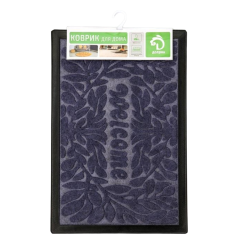 Коврик придверный 400*600мм Доляна Welcome вл, цвет микс (5148833)