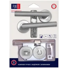 Комплект ручек PUNTO с защелкой/c фикс. LM/A SET72R.TLS54.INOX/HD нерж. сталь (45695)