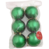 Шары новогодние Винтажный глянец зеленый набор 6 шт, диаметр: 8 см (735677)