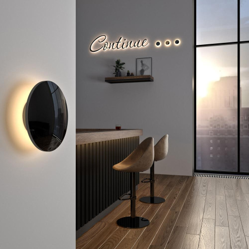 Светильник настенный ES 1126 Mini Disc LED черный/жемчуг