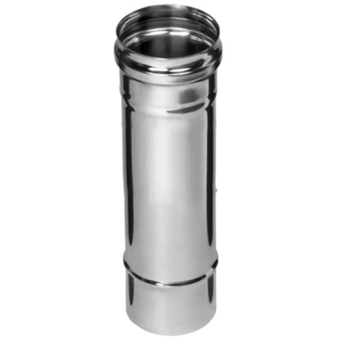 Дымоход труба 0,5мм Ф135 L=0,25м нержавеющая сталь (Феррум)