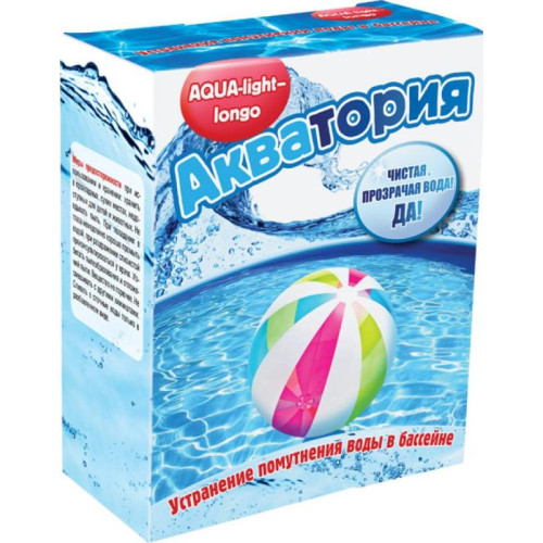 Средство Акватория Aqua-ligh для устранения помутнения воды в бассейне 4шт по 125г