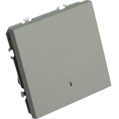 Выключатель 1-кл ЭМИЛИ с подсветкой платиново-серый RSW10-5101-10