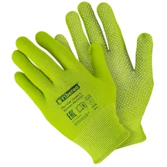 Перчатки полиэстер Fiberon цветные, ПВХ-точка (480242)