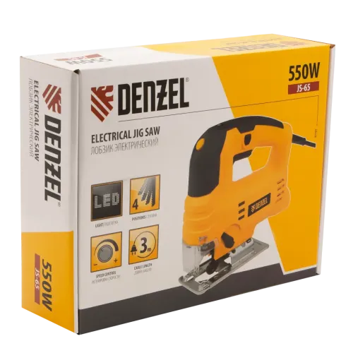 Лобзик DENZEL JS-65, 550Вт (27101) (*15)