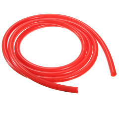 Трубка ПВХ жесткая, под быстросъем, красная, 12 мм (за 1метр)