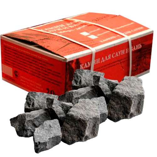 Камни Габбро-Диабаз 20кг(коробка)