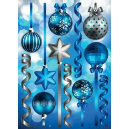 Наклейки декоративные Декоретто NL 4004 Синие шарики