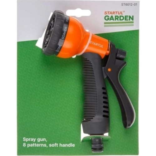 Пистолет-распылитель STARTUL GARDEN 8-режимный с мягкой ручкой (ST6012-01)