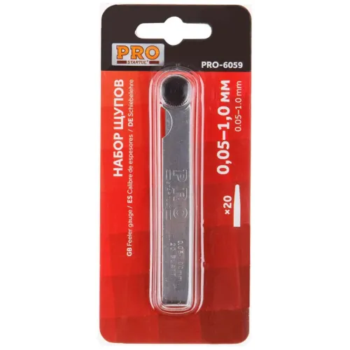 Набор щупов PRO STARTUL 20 шт. 0,05 - 1,00 мм (PRO-6059)