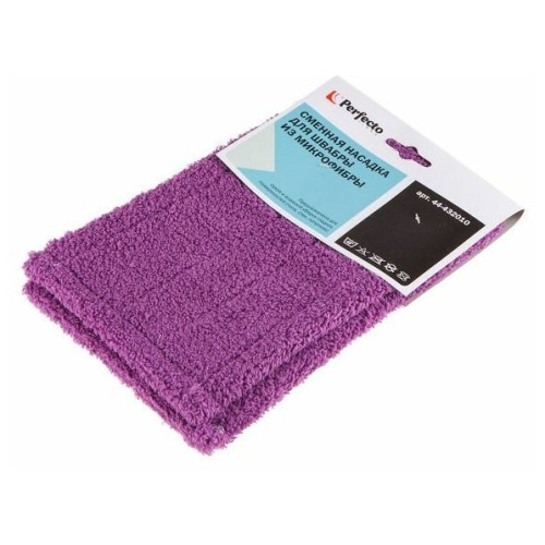Насадка сменная PERFECTO LINEA для швабры, микрофибра фиолетовая (44-432010)