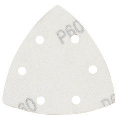 Шлифлист для дельтамашин PATRIOT 80х80х80мм, Р60, на липучке, 6 отверстий, 5 шт