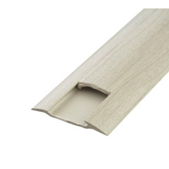 Порог с кабель-каналом 36мм 0,9 Ясень серый ПВХ (ПМК36-0,9 253 ИДЕАЛ)