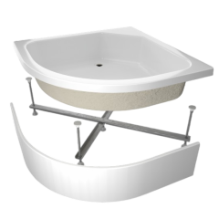 Поддон акриловый ТРИТОН 90х90х31см полукруглый ПД4