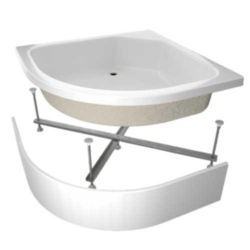 Поддон акриловый ТРИТОН 90х90х31см полукруглый ПД4