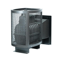 Печь банная Сибирь 20-ПРО чугунная панорамное стекло(*9)