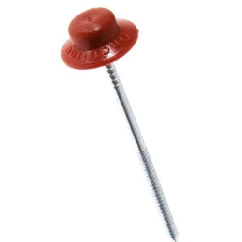 Гвозди с литой шл. красные  ОНДУЛИН (100шт.уп)