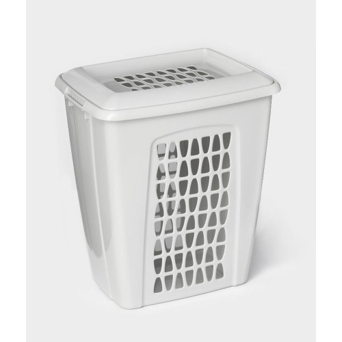 Корзина для белья 45 л прямоуг. «Молетта», светло-серая (9197468)