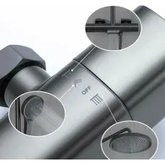 Душевая стойка GAPPO G2495-79, оружейная сталь