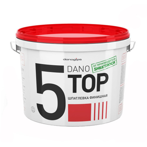 Шпатлёвка DANO TOP 5 финишная 10 л/16,5 кг (*5)