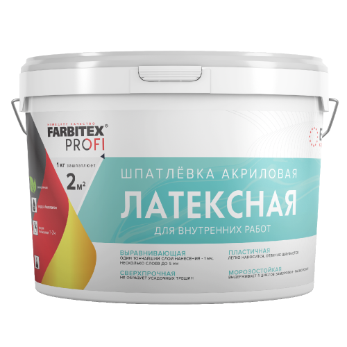 Шпатлёвка FARBITEX PROFI акриловая латексная 16кг
