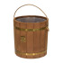 Ведро 13л Термо с латунным обручем, пластиковой вставкой, липа 