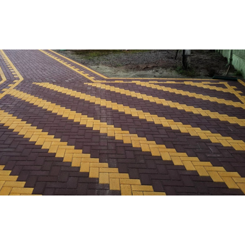 Плитка тротуарная вп  Кирпич 200*100*40 (коричневый) НОВАЯ ФАСКА (972/880 шт/п, 19,44/17,6 м2)