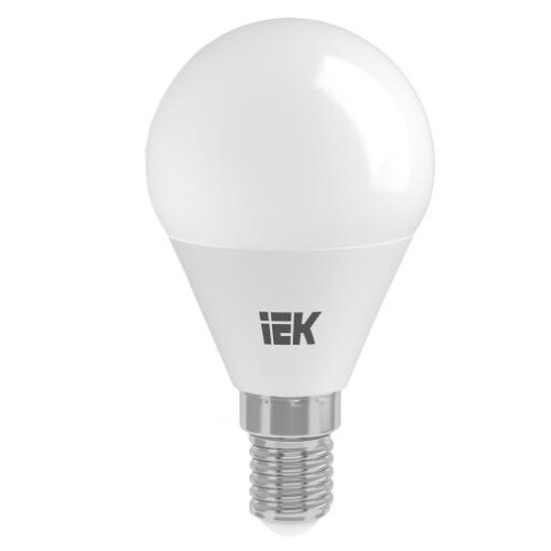 Лампа E14 светодиод.5Вт 4000К IEK Р45 шар (450Lm)