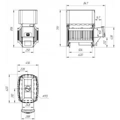 Печь-каменка банная Русь-сетка 18Л(*9)