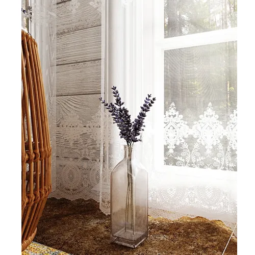 Тюль Ле-Гранд Долорес 300*260 белый с золотом