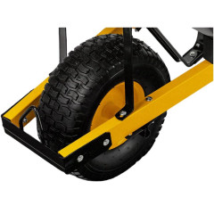 Тачка садово-строительная 140л/230кг Denzel 1 колесная 15х6.00-6, усиленная (68999)