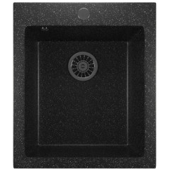 Мойка комп. MIXLINE ML-GM14 420х500x190мм, черная, сифон