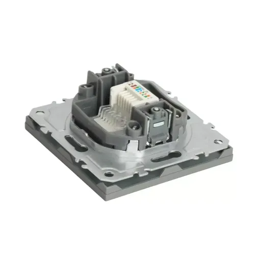 Розетка PC ЭМИЛИ платиново-серый RST00-5117-10