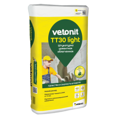 Штукатурка VETONIT TT30 light цементная 25 кг
