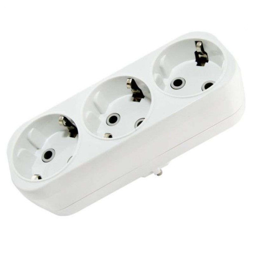 Разветвитель сетевой (тройной) с з/к 16А 250B TDM SQ1806-0033 (472958)