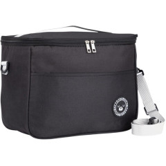 Термосумка 12,5л на молнии, цвет черный, регулируемый ремень, наружный карман (9257274)