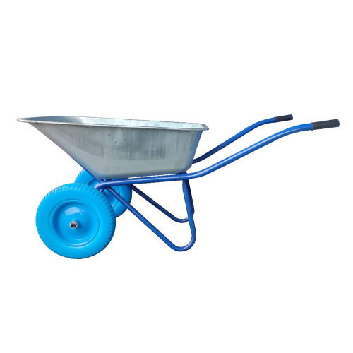 Тачка садово-строительная 120л/250кг 2 полиуретановых колеса (ТС233 HOME)