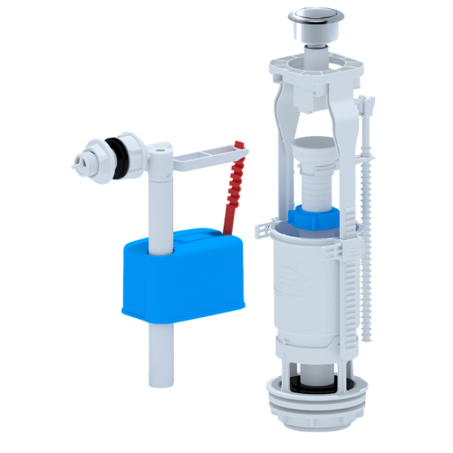 Арматура сантехническая АНИПЛАСТ б/п, кнопка, хром 6050WCM
