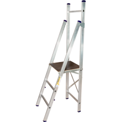 Стремянка АЛЮМЕТ помост (АРЕ 1403) алюминий 3 ступ