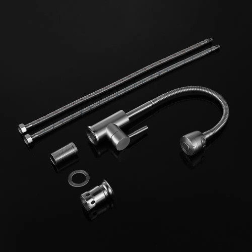 Смеситель для кухни SOLONE EZA4-A090, нерж. сталь, ф 35